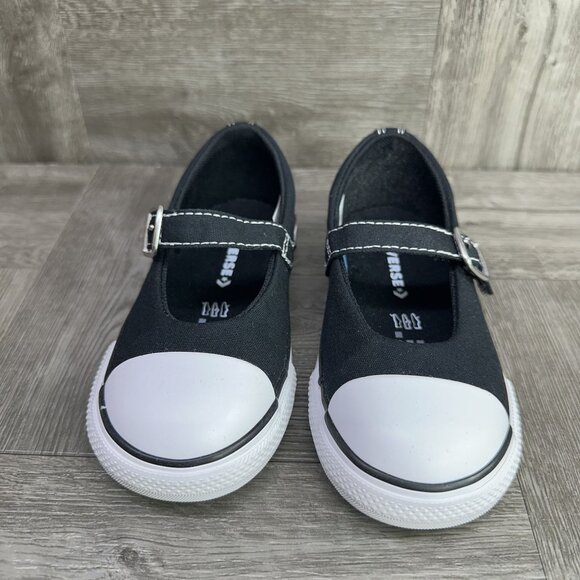 Converse CTAS Dainty Mary Jane Toddler size 8 Black White Shoes - Picture 4 of 9